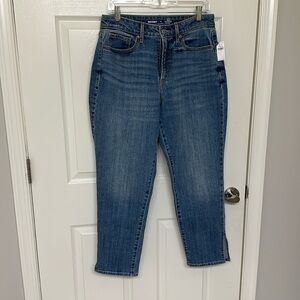 NWT Old Navy Curvy High-Waisted OG Straight Side-split straight jeans